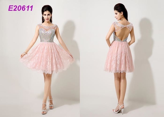 Classy Short Light Pink Cocktail Dress / Traditional Off The Shoulder Cocktail Dress