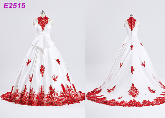 La promenade senza maniche del pizzo affascinante di applique veste i nuovi vestiti da sera di arrivo
